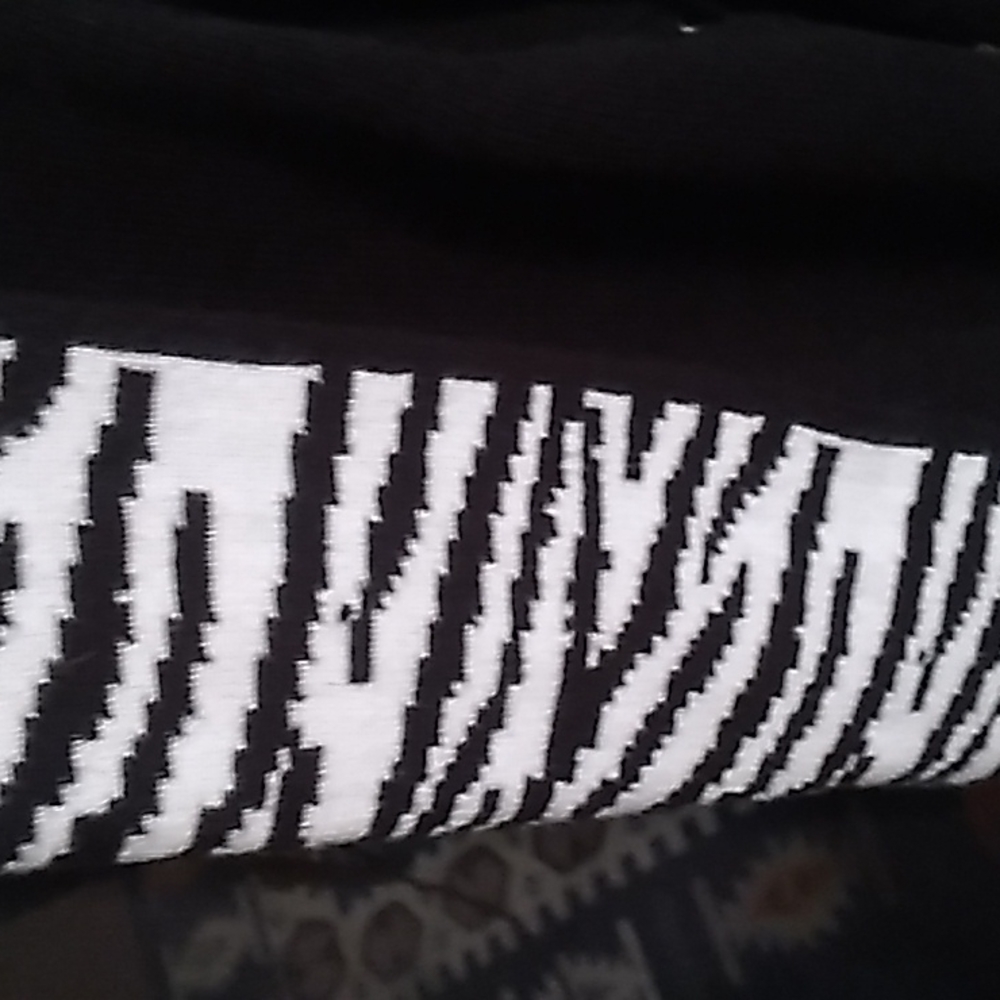SOUTHERN Lady Large Black with Zebra Trim Medium Sleeves - Picture 2 of 7